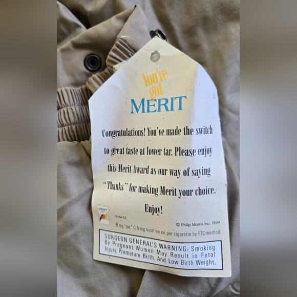 Vintage Merit Awards Men's Tan Coat With Removable Flannel Liner Size XL NWT - Picture 6 of 8